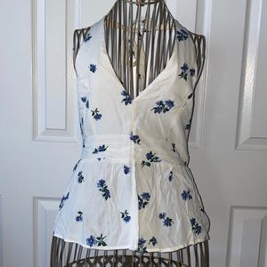 NWT AEO Floral Halter Top